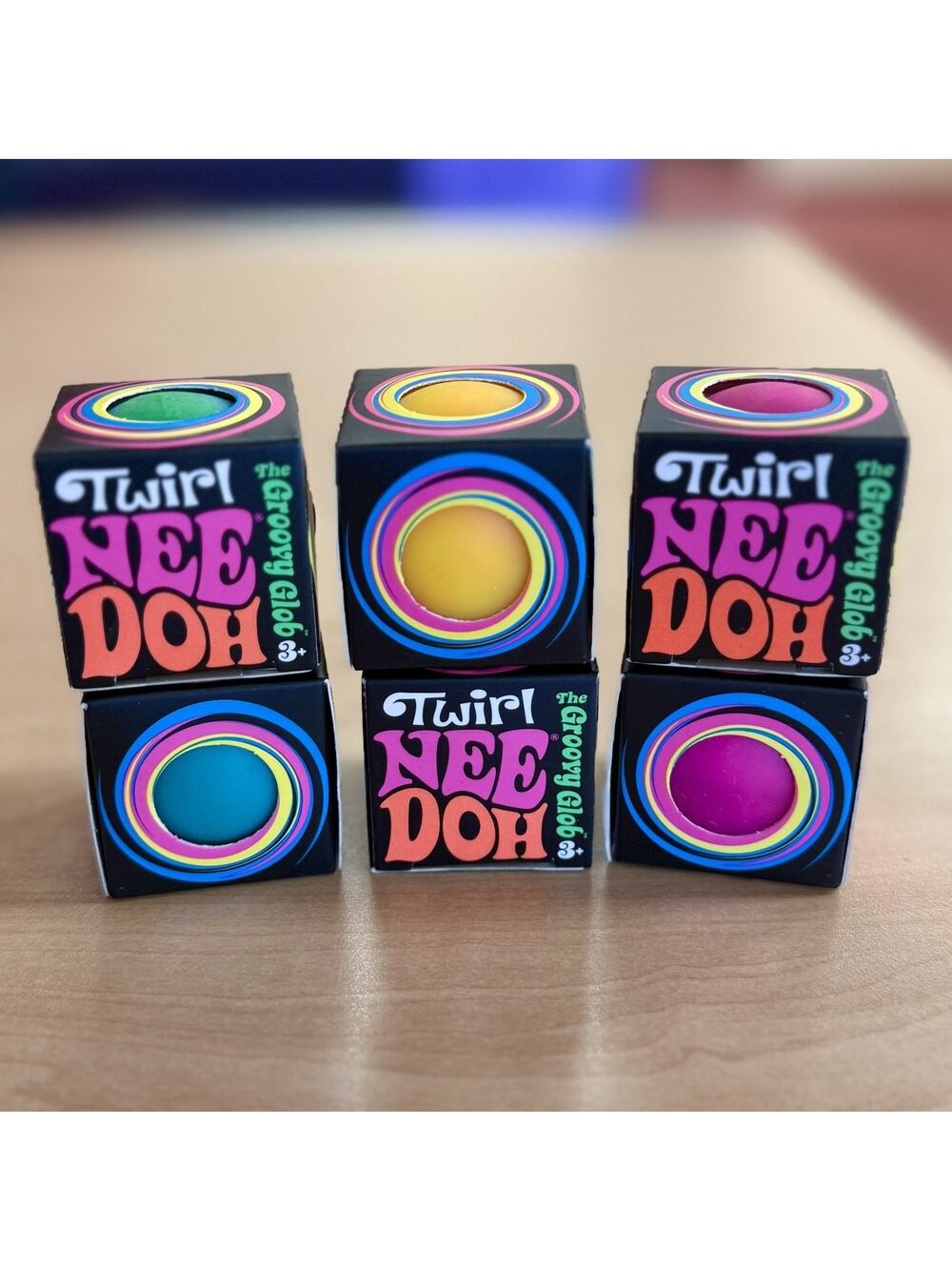 NeeDoh Twirl The Groovy Glob Squishy Toy RARE Novelty Sensory Fidget New 2026